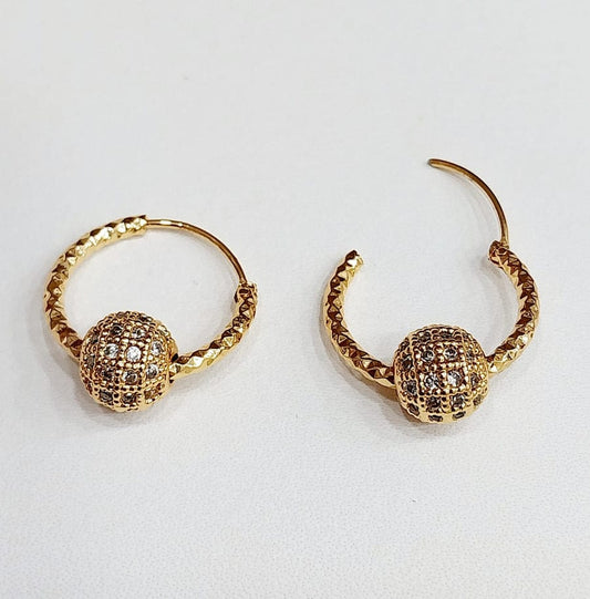 Gold Plated Bali Earrings